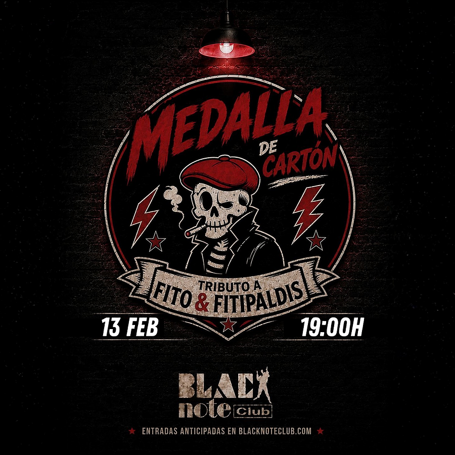 MEDALLA DE CARTÓN tributo a Fito & Fitipaldis
