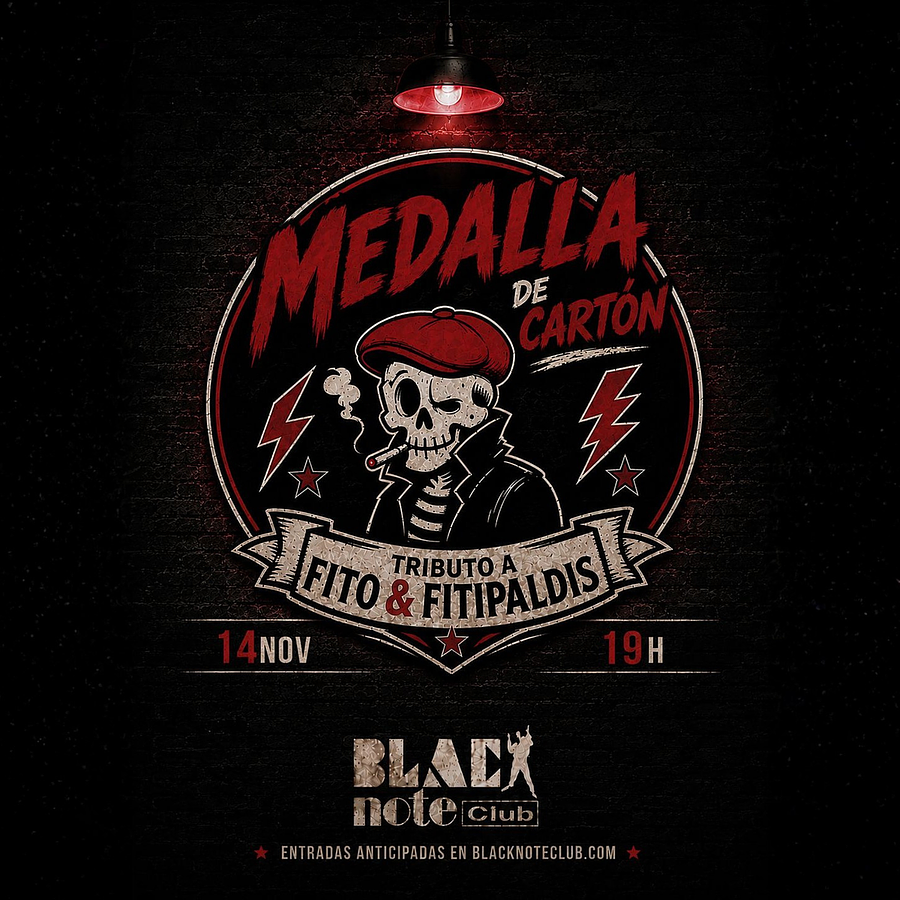 MEDALLA DE CARTÓN tributo a Fito & Fitipaldis